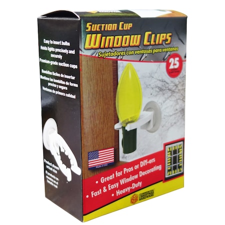 SUCTION WINDOW CLIP 25PK